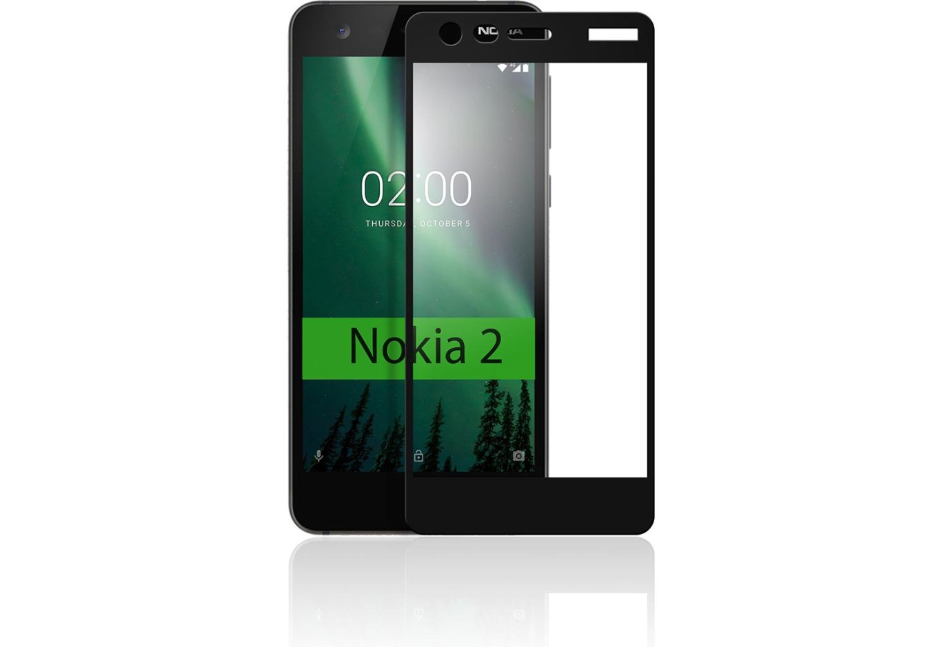Скло захисне Vinga для Nokia 2 Black (VTPGS-N2B)
