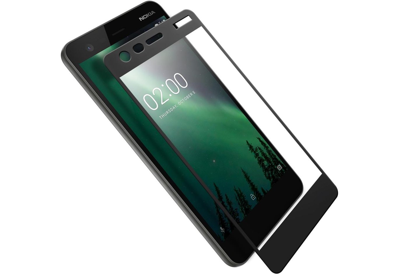 Скло захисне Vinga для Nokia 2 Black (VTPGS-N2B)