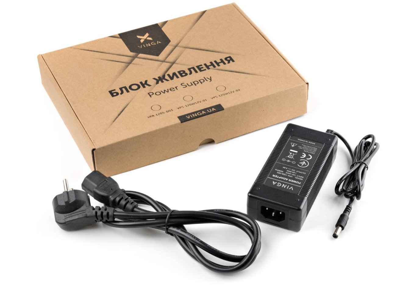 Блок живлення до ноутбуку Vinga 60W (VPA-1205-003)