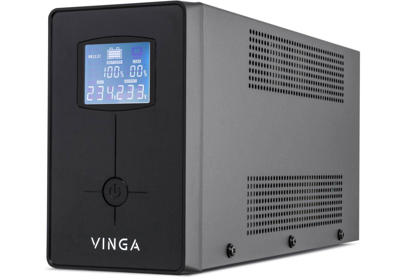 Uninterruptible Power Supply Vinga LCD 600VA metal case (VPC-600M)