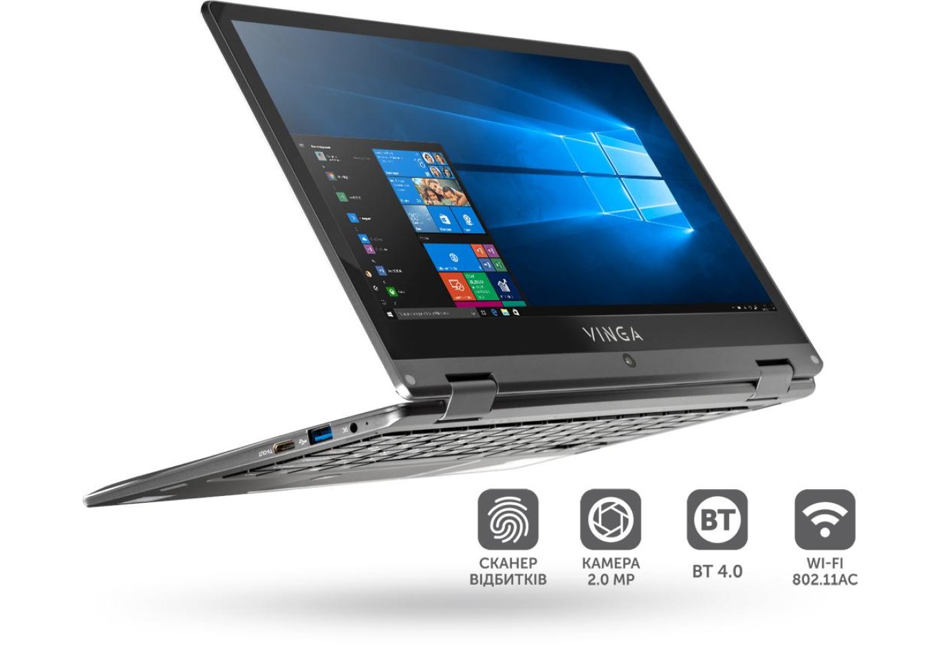 Ноутбук Vinga Twizzle J116 (J116-P50464GWP)