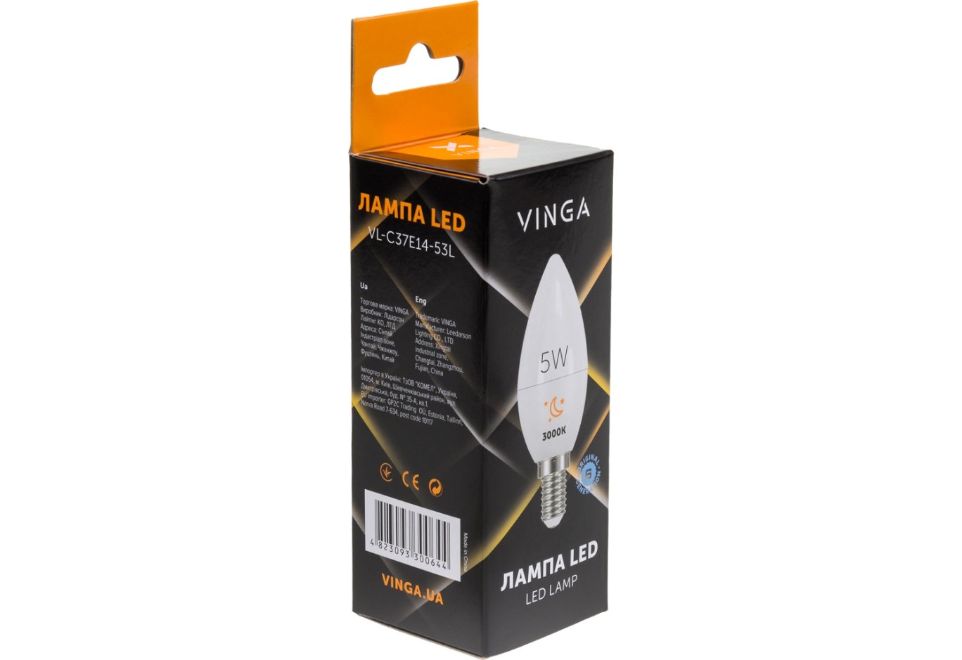 Light bulb Vinga VL-C37E14-53L