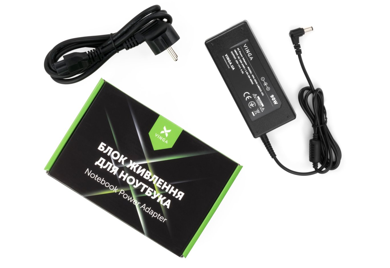 Laptop power supply Vinga Lenovo 90W 20V 4.5A 5.5*2.5 (VPA-2045-LN5525-101)