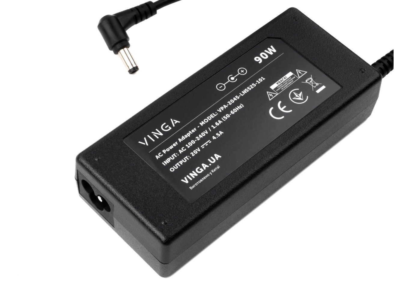 Laptop power supply Vinga Lenovo 90W 20V 4.5A 5.5*2.5 (VPA-2045-LN5525-101)