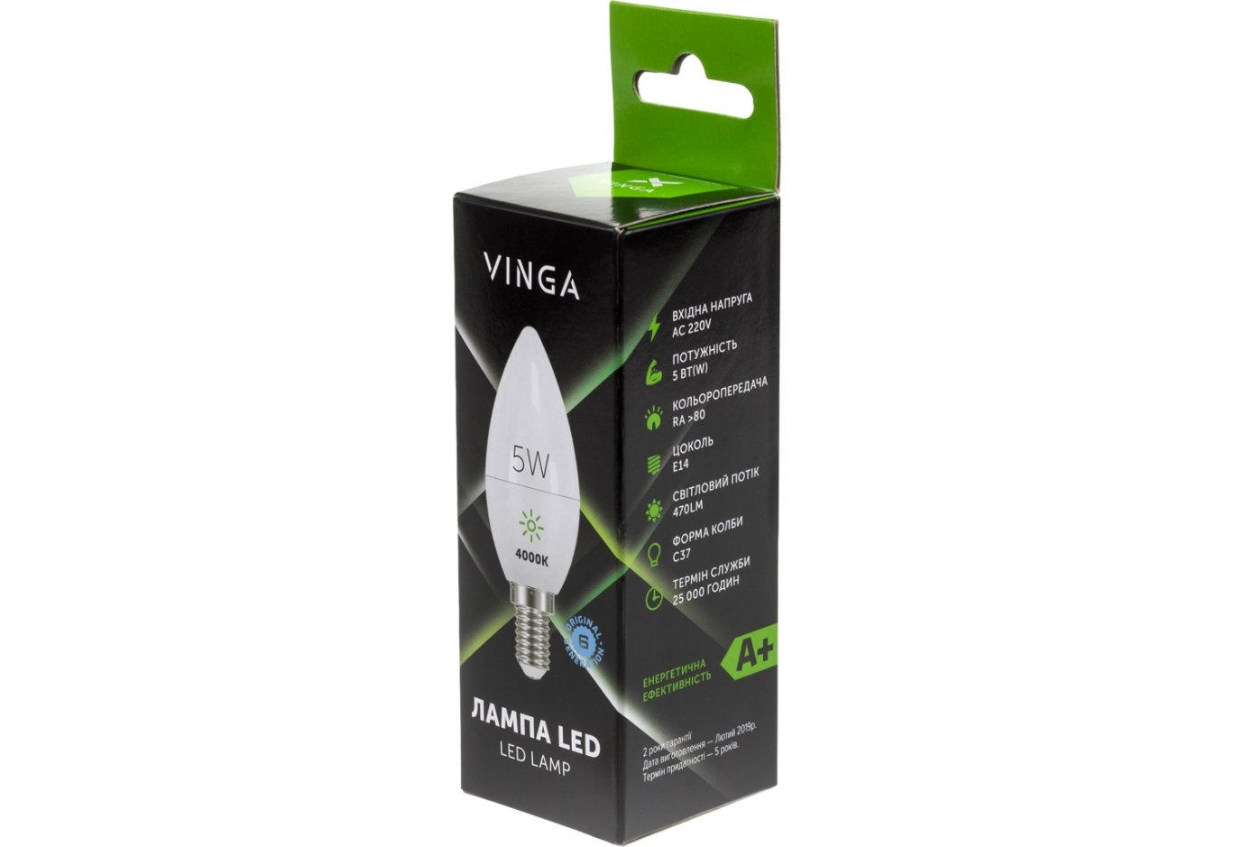 Light bulb Vinga VL-C37E14-54L
