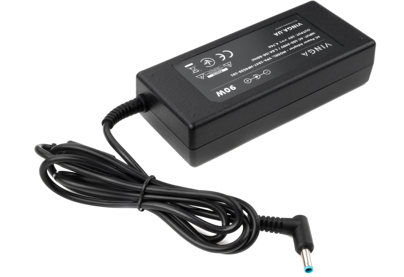 Блок живлення до ноутбуку Vinga HP 90W 19V 4.74A 4.5*3.0 (VPA-1947-HP4530-101)