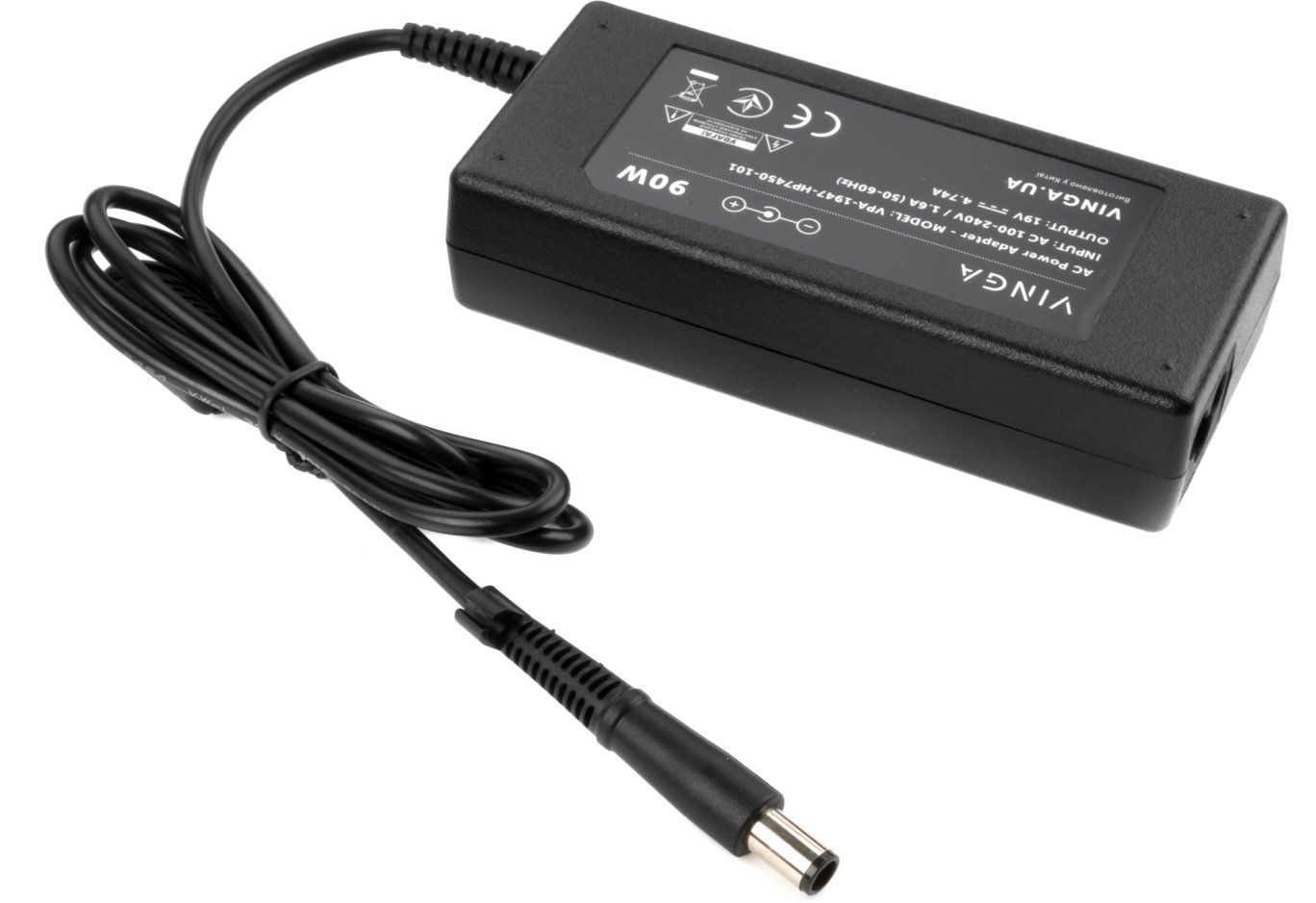 Блок живлення до ноутбуку Vinga HP 90W 19V 4.74A 7.4*5.0 (VPA-1947-HP7450-101)