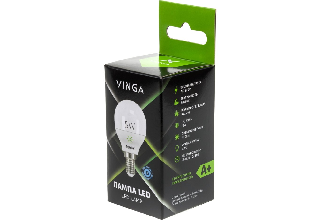 Light bulb Vinga VL-G45E14-54L