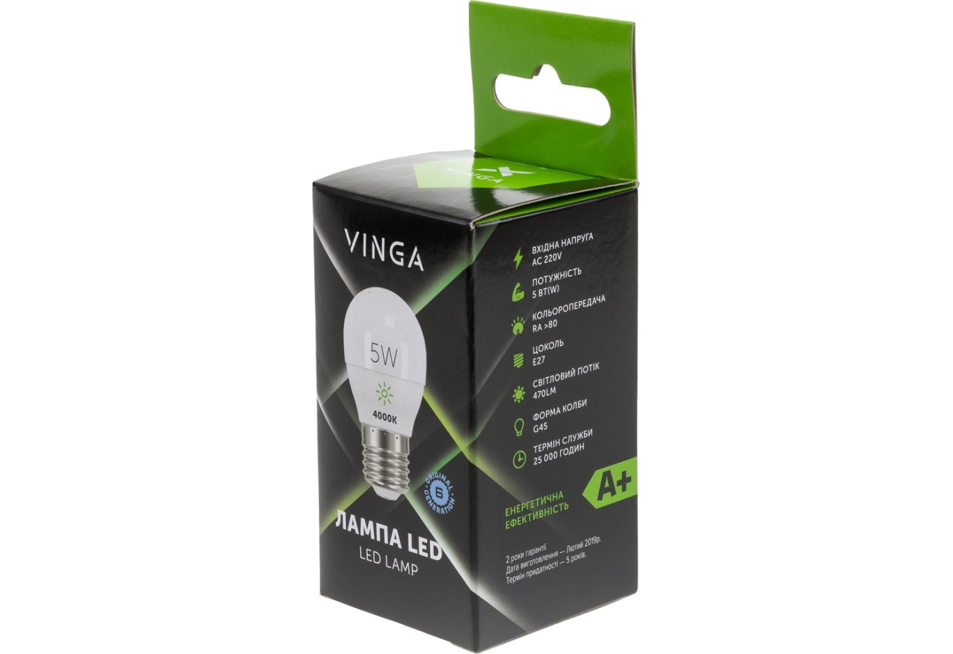 Light bulb Vinga VL-G45E27-54L
