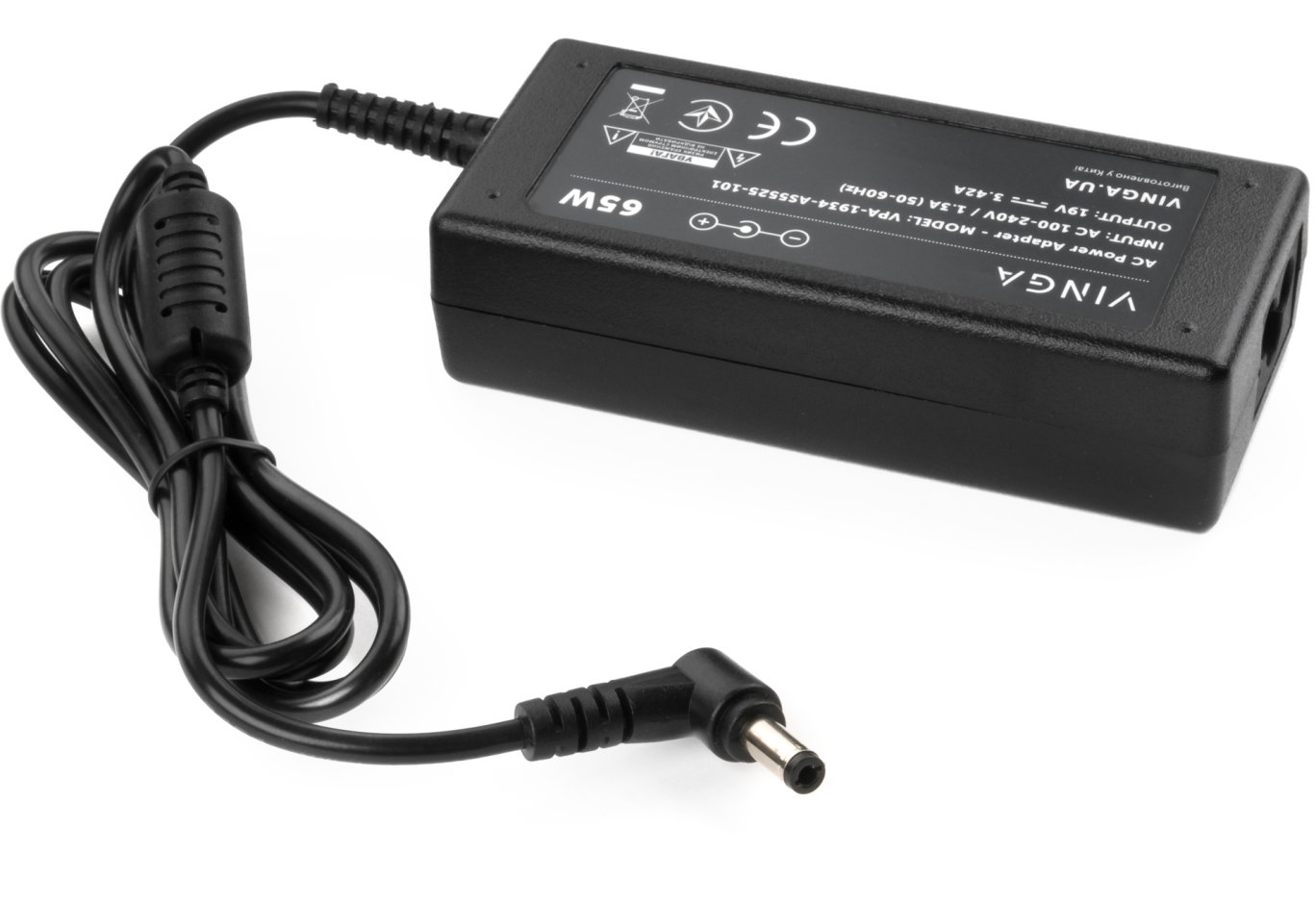 Блок живлення до ноутбуку Vinga ASUS 65W 19V 3,42A 5.5*2.5 (VPA-1934-AS5525-101)