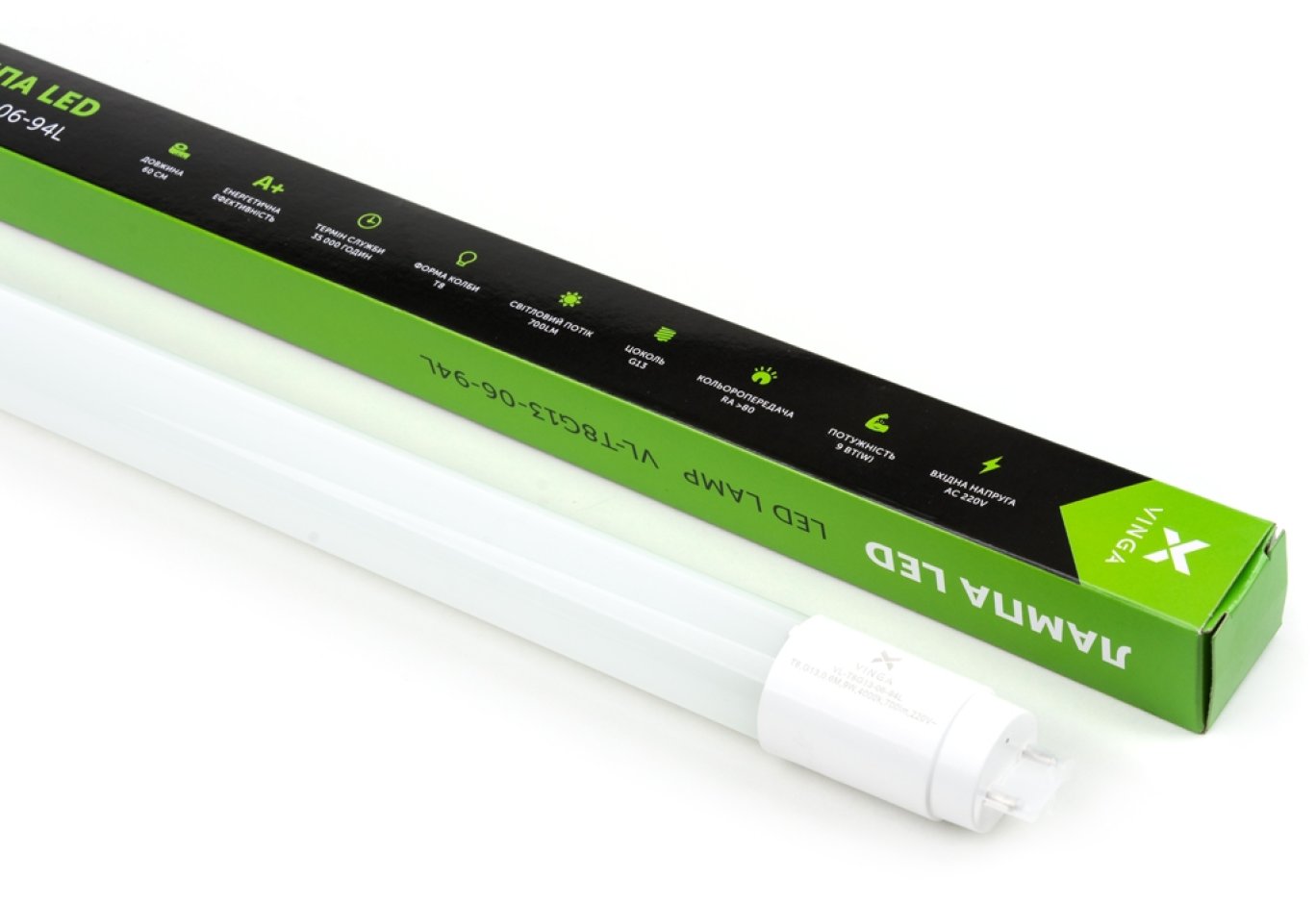 Лампочка Vinga VL-T8G13-06-94L