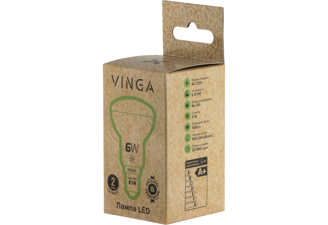 Лампочка Vinga VL-R50E14-64L