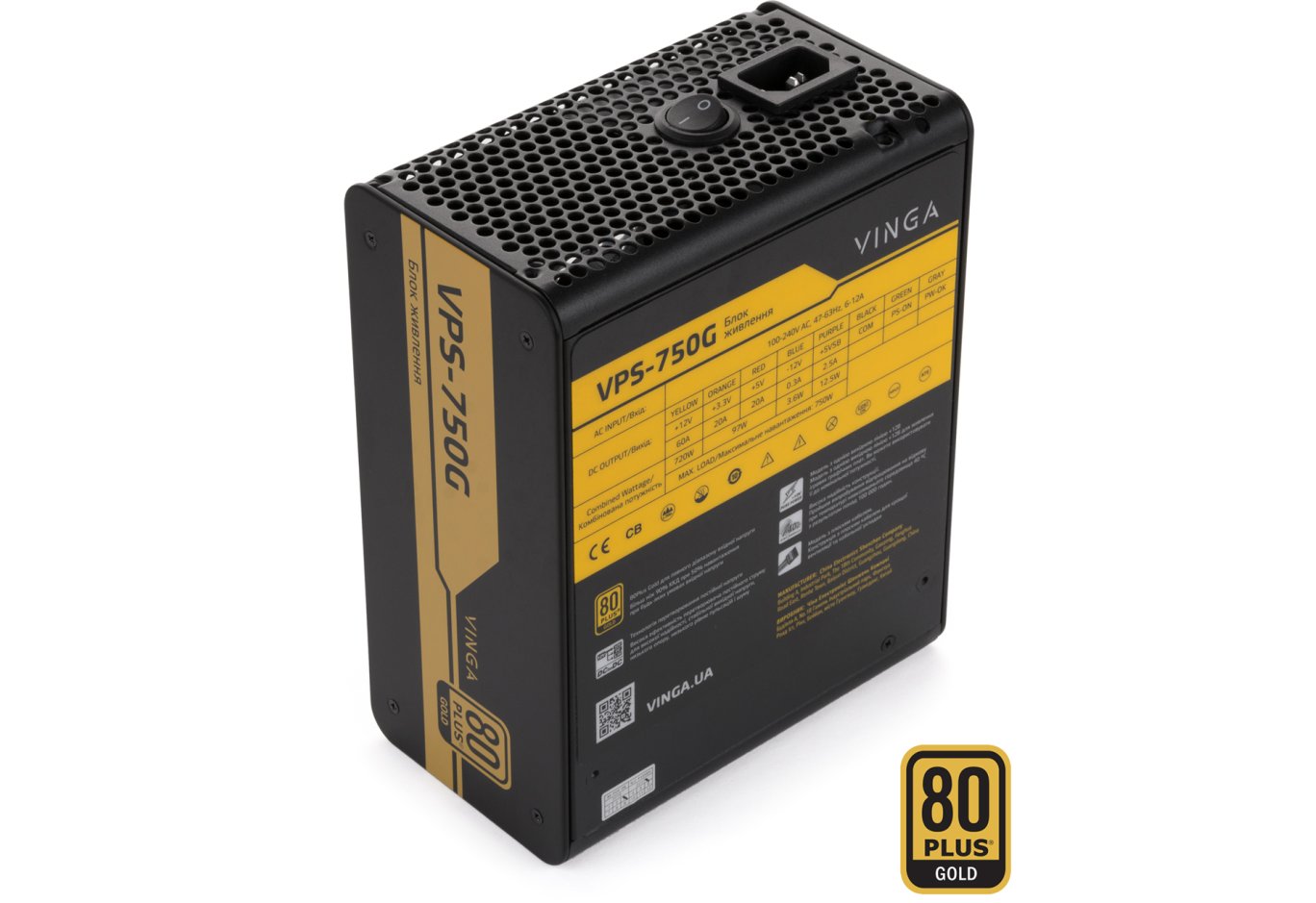 Power supply Vinga 750W (VPS-750G)
