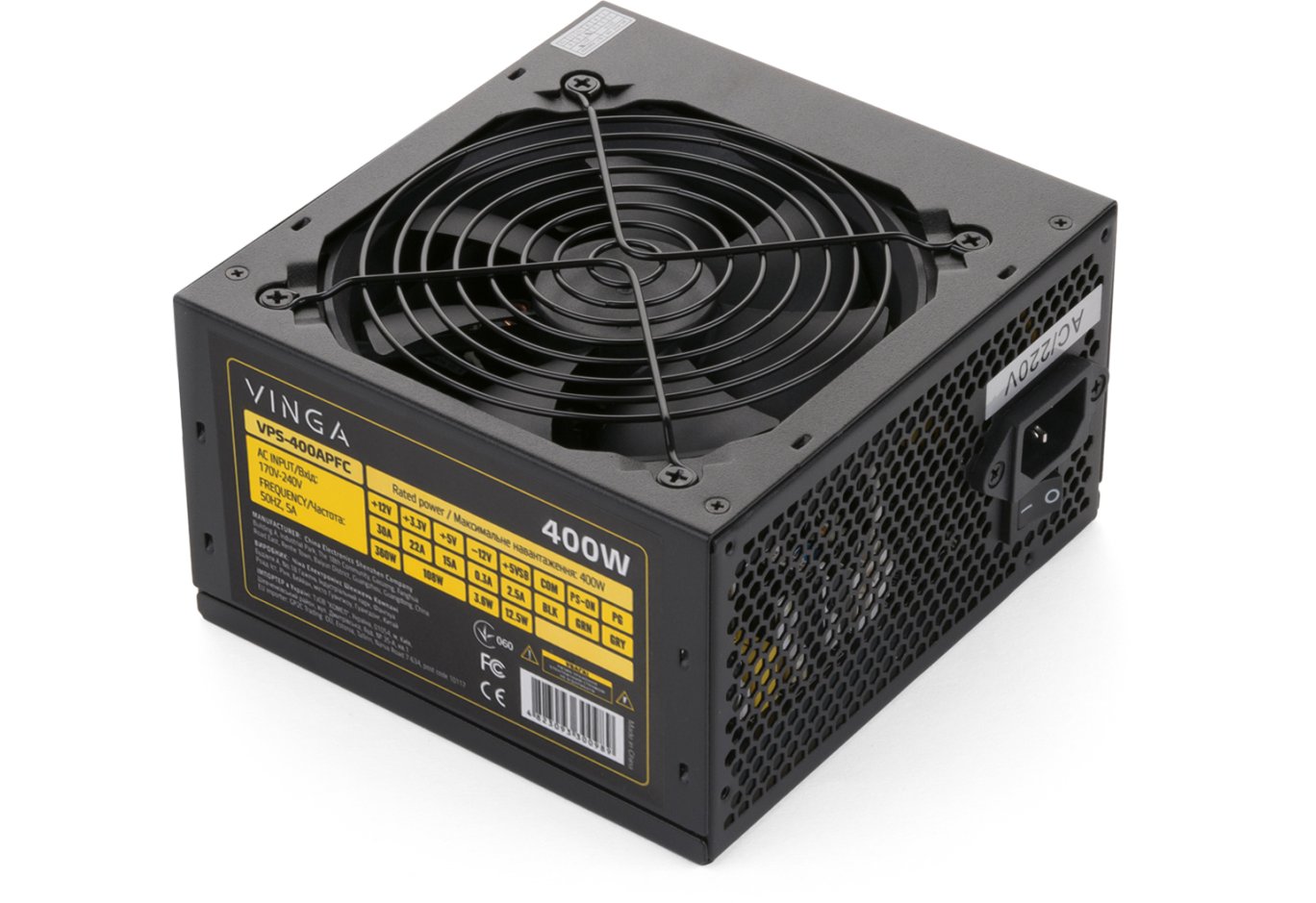 Power supply Vinga 400W (VPS-400APFC)