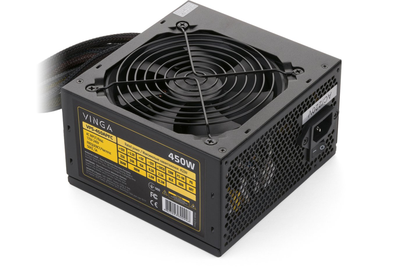 Power supply Vinga 450W (VPS-450APFC)