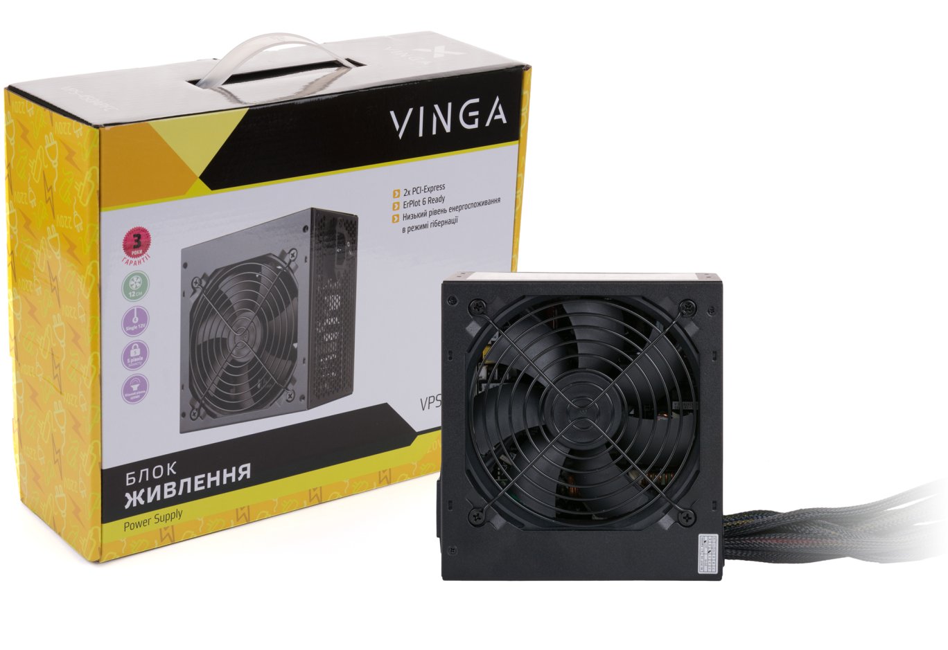 Power supply Vinga 450W (VPS-450APFC)