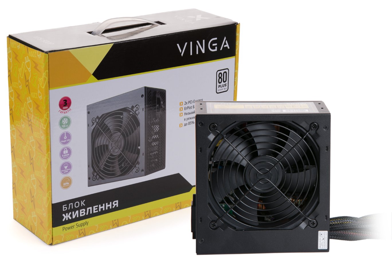 Power supply Vinga 550W (VPS-550P)