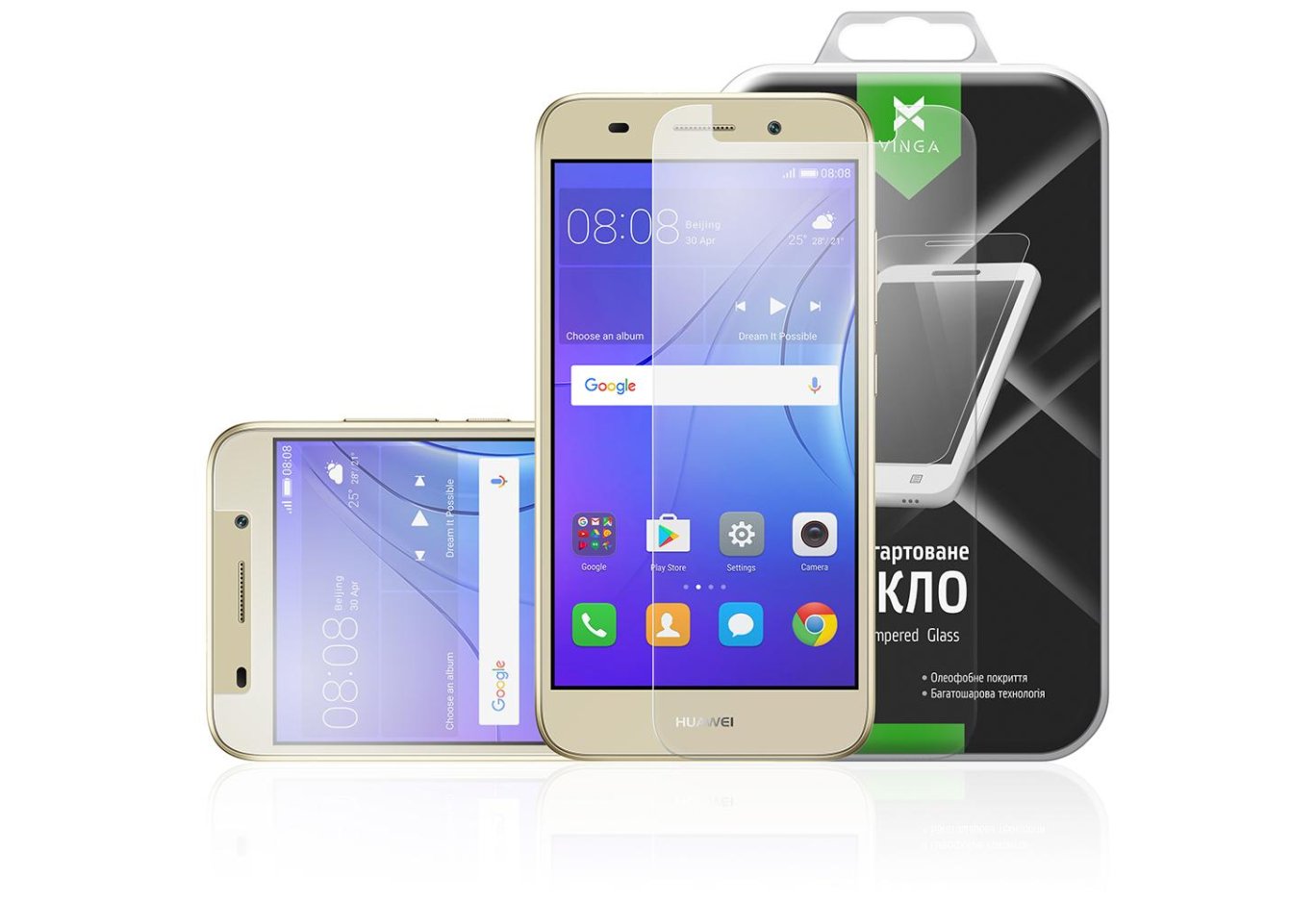 Скло захисне Vinga для Huawei Y3 2017 (Clear) (VTPGS-Y32017)