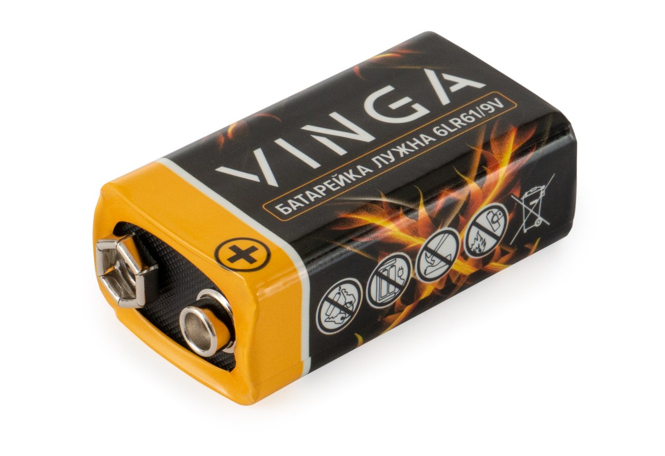 Батарейка 9V 6LR61 Alkaline Vinga (VJAB9V1)