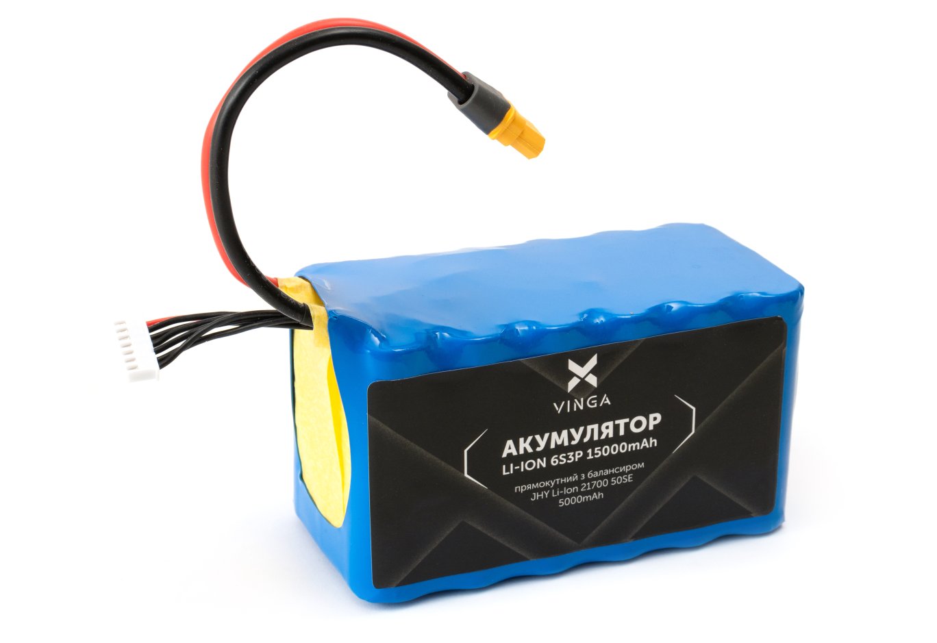 Battery pack Vinga Li-Ion 6S3P 15000mAh коробка 10 шт (JHY Li-Ion 21700 5000mAh) (V6S3P-10PCS-15000MAH)