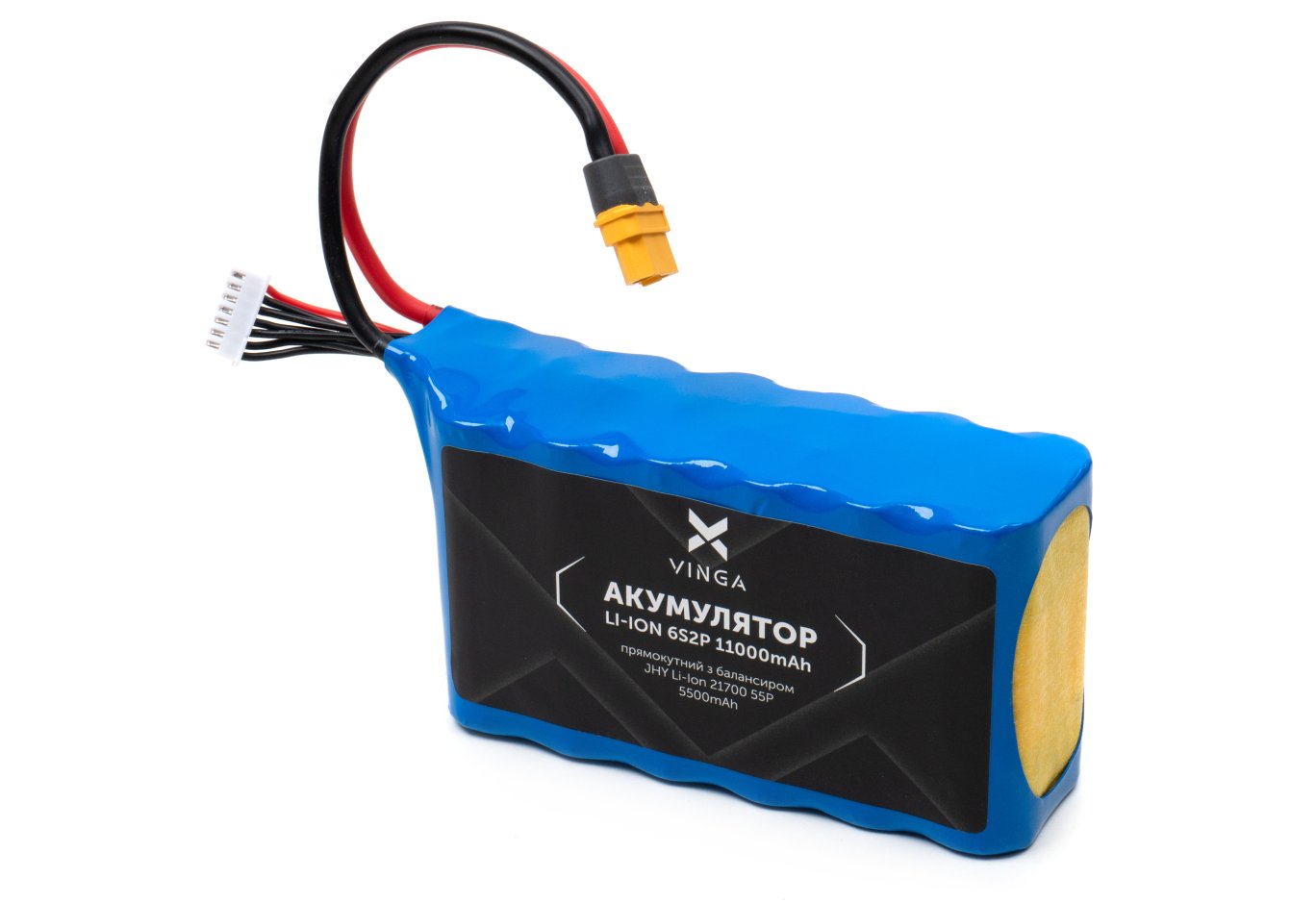 Battery pack Vinga Li-Ion 6S2P 11000mAh коробка 10 шт (JHY Li-Ion 21700 5500mAh) (V6S2P-10PCS-11000MAH)