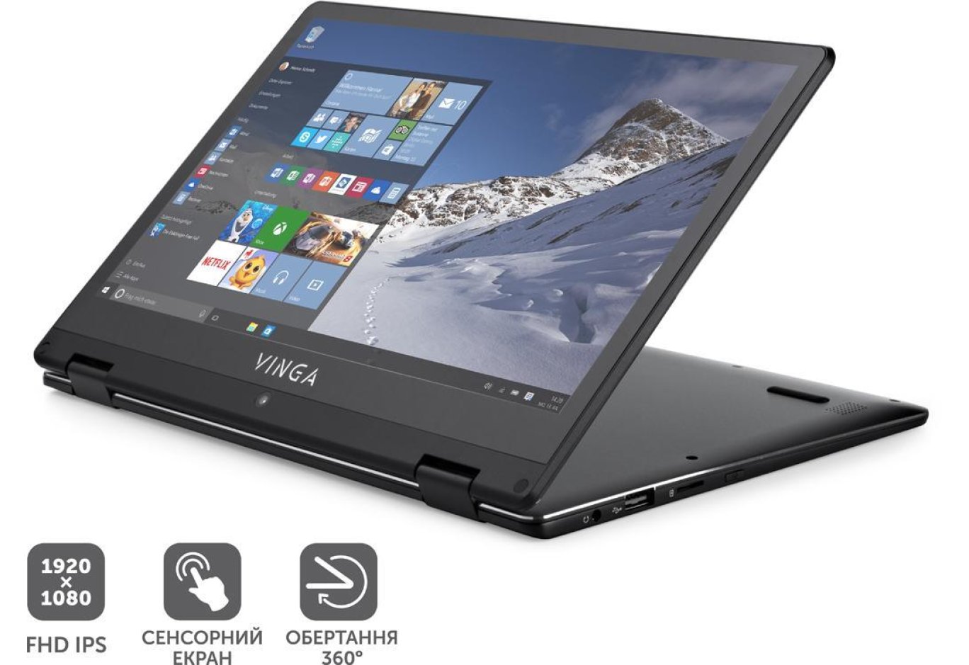 Ноутбук Vinga Twizzle J116 (J116-C404120B)