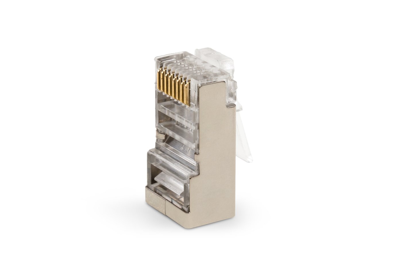 Конектор Vinga RJ-45 FTP 100 шт. (VCPCON8P8CFTP)
