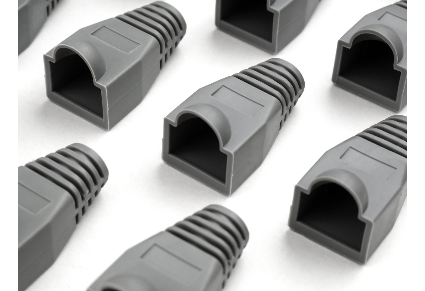 Ковпачок конектора Vinga RJ45 grey (VCPSLGR)