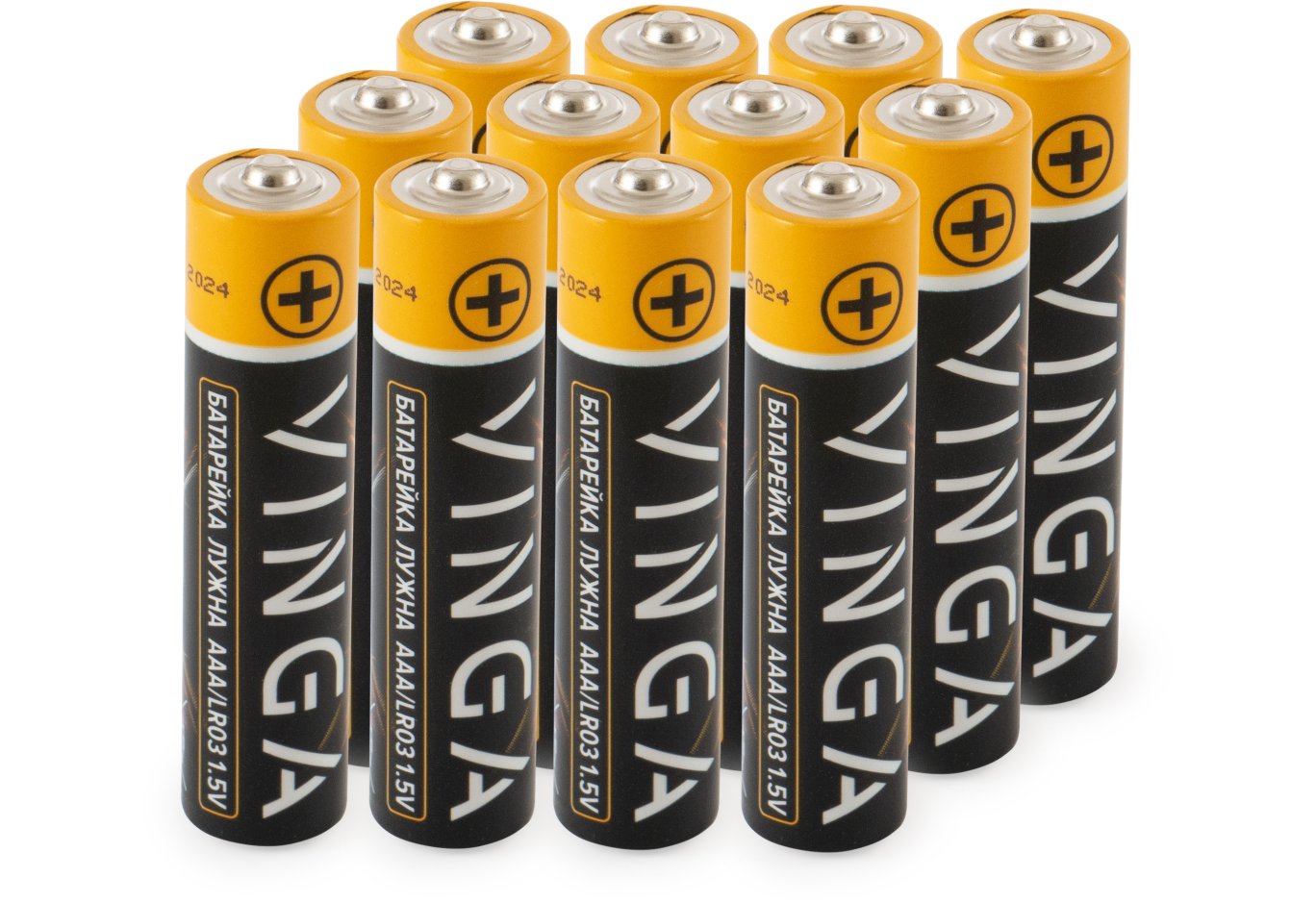 Батарейка AAA LR03 Alkaline 12pcs Blister Vinga (VJABAAA12)