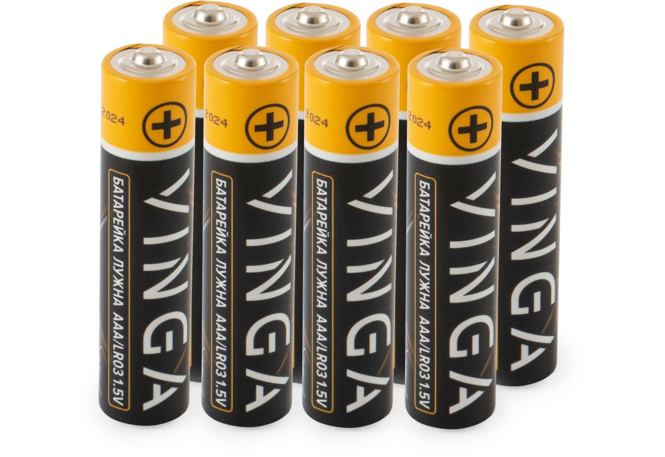Battery AAA LR03 Alkaline 8pcs Blister Vinga (VJABAAA8)
