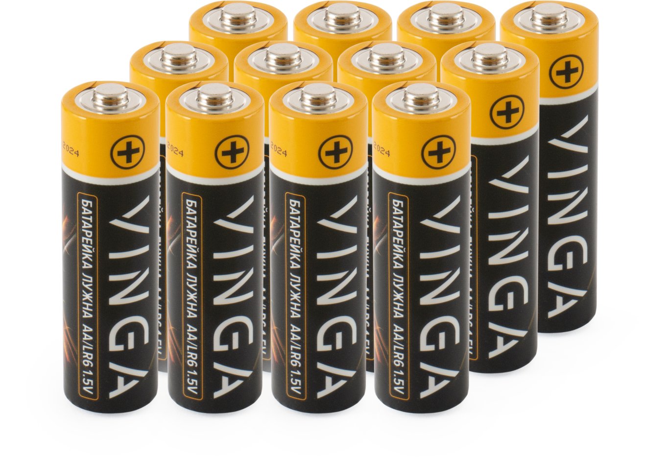 Батарейка AA LR6 Alkaline 12pcs Blister Vinga (VJABAA12)