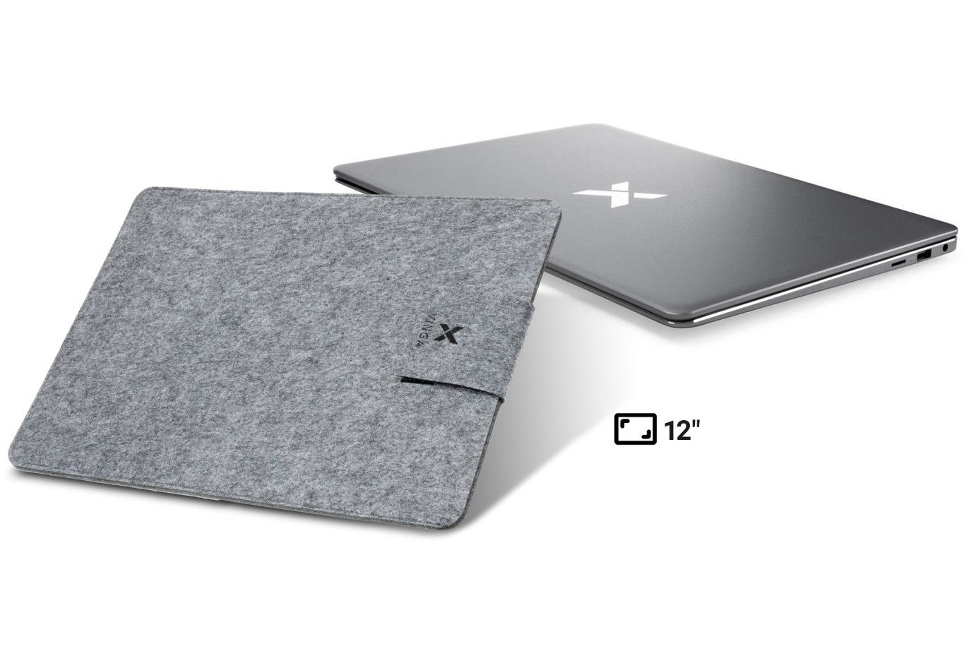 Чохол до ноутбука Vinga 12" NSF120 Gray (NSF120GY)