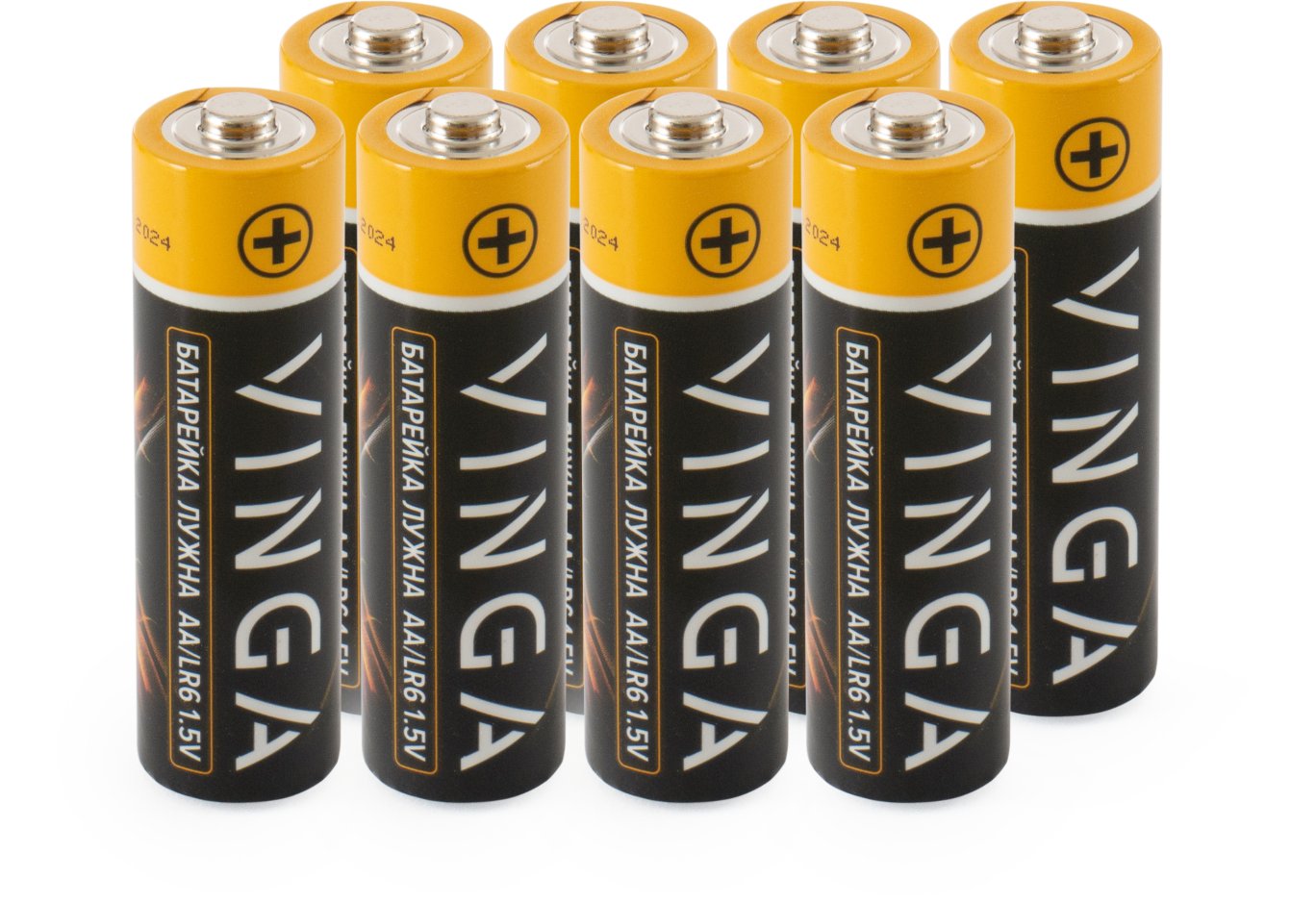 Батарейка AA LR6 Alkaline 8pcs Blister Vinga (VJABAA8)