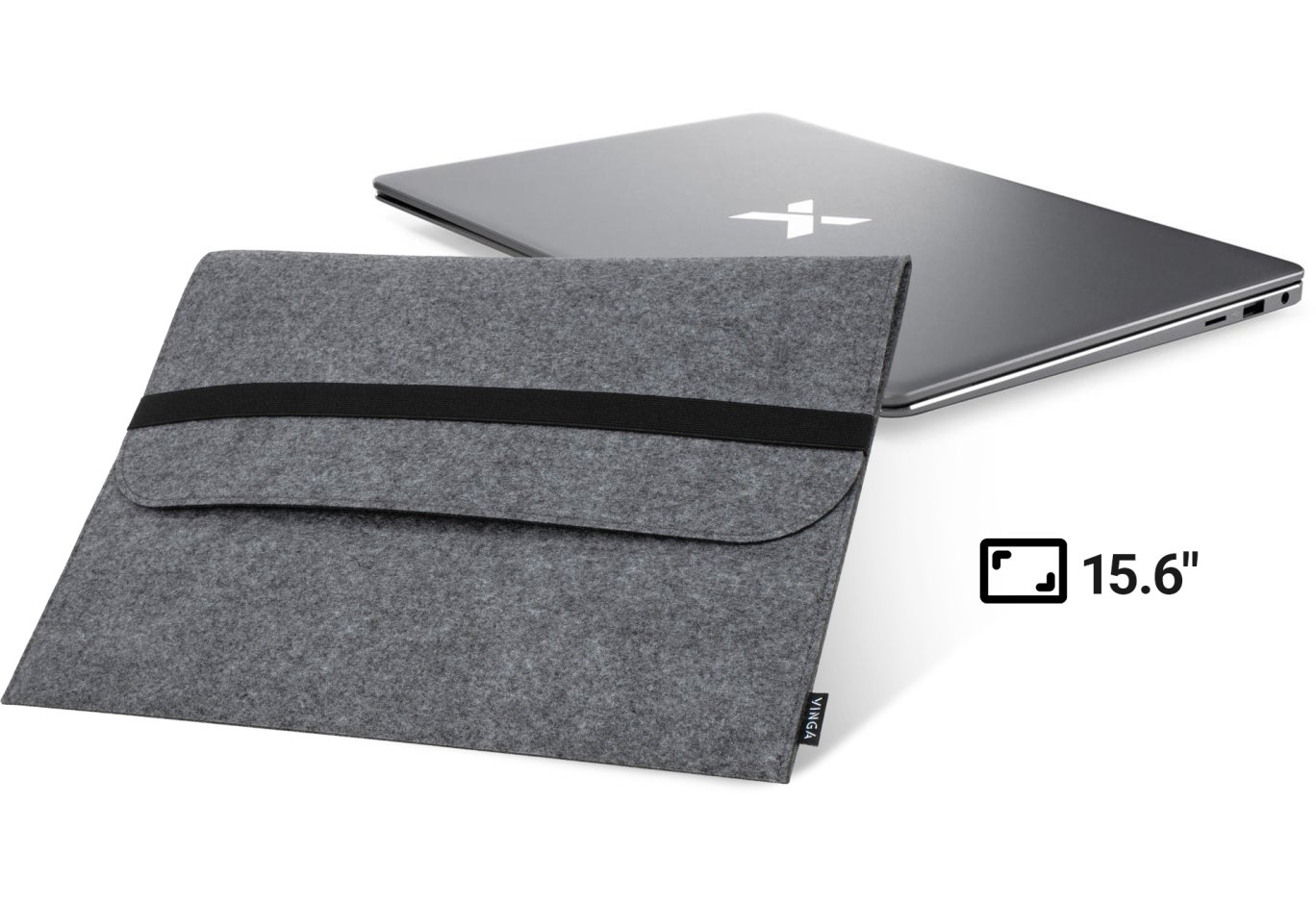 Чохол до ноутбука Vinga 15.6" NSF150band Gray (NSF150BGY)