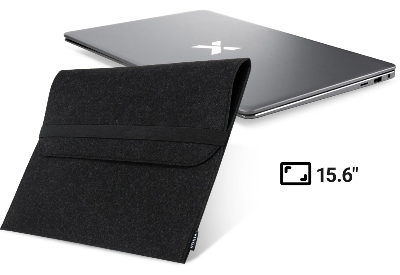 Чохол до ноутбука Vinga 15.6" NSF150band Black (NSF150BBK)