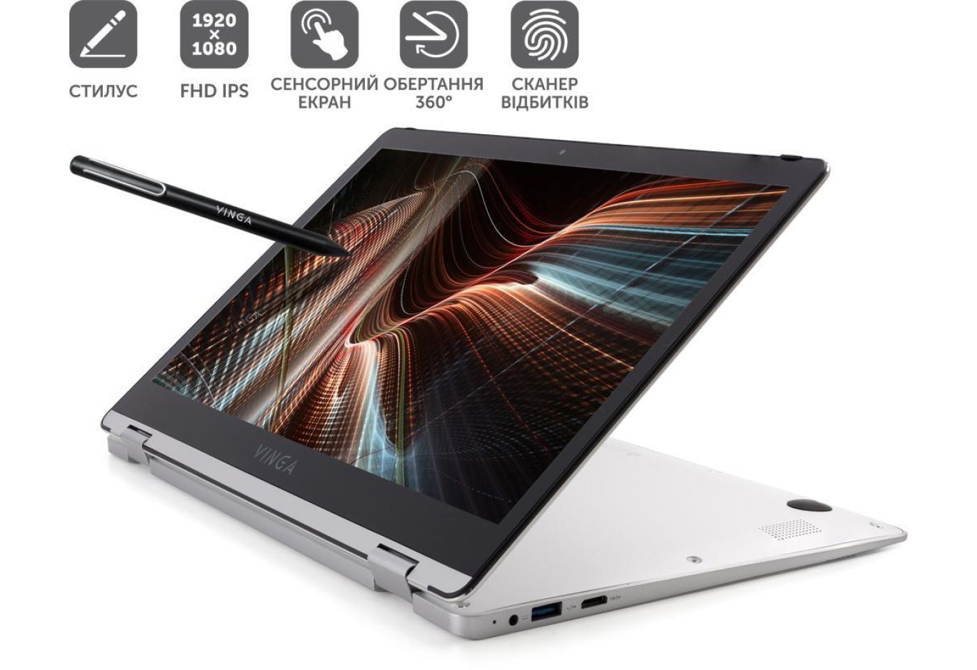 Ноутбук Vinga Twizzle Pen J133 (J133-C334120PS)