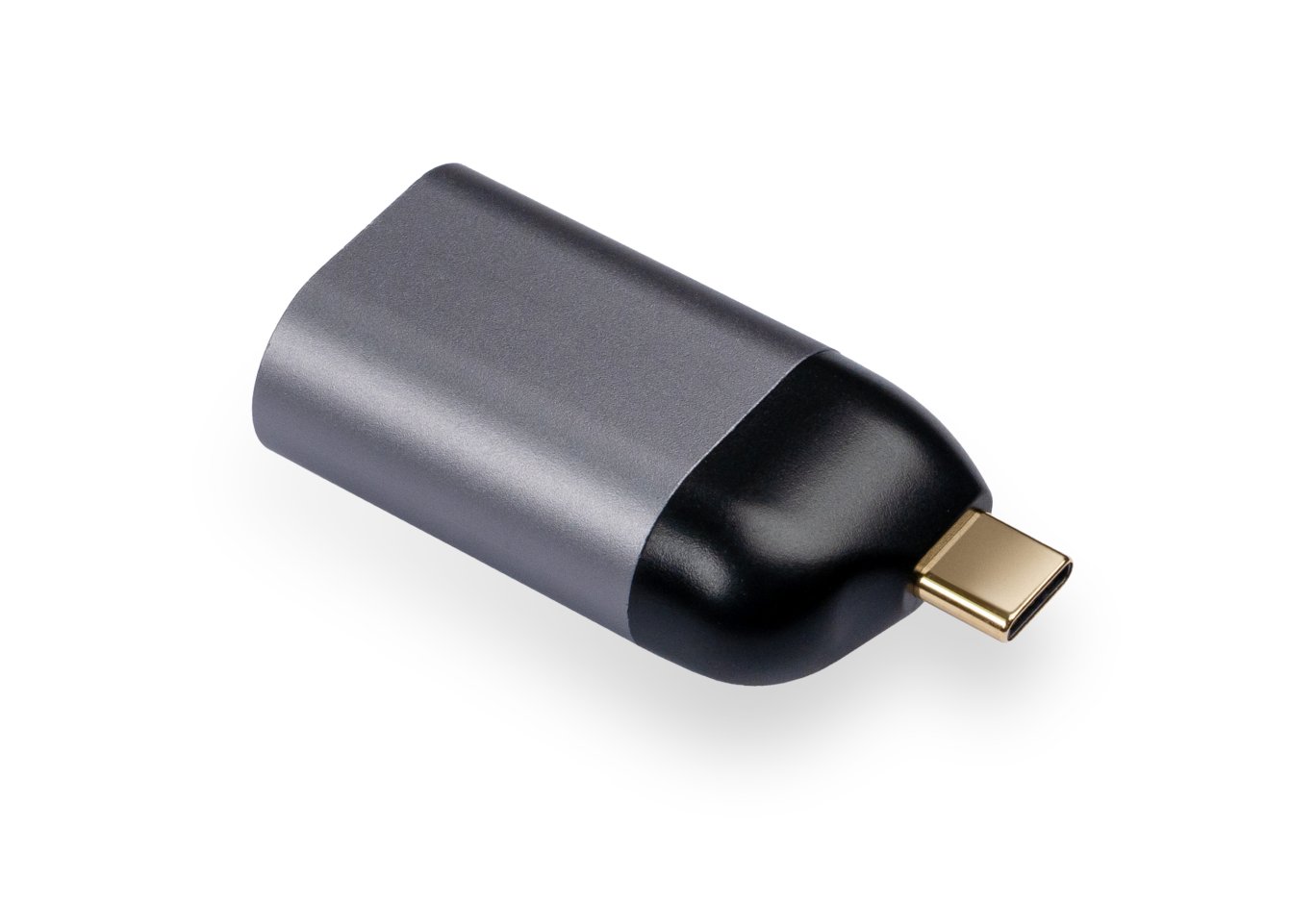 Перехідник USB-C to RJ45 Ethernet 1000Mbps compact Vinga (VCPATCLGBC)