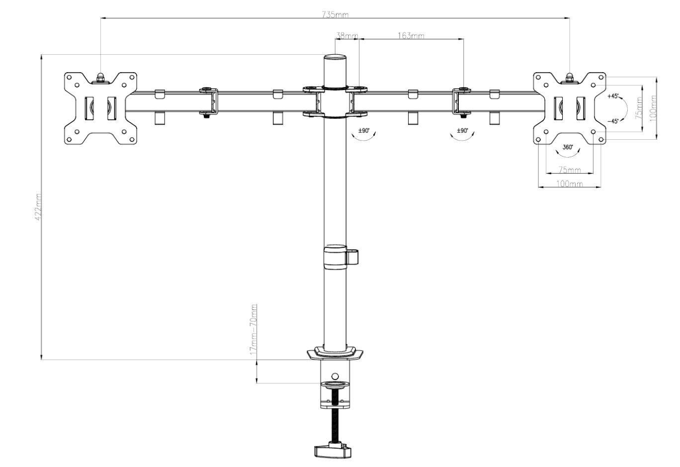 Кронштейн Vinga TD32-1052