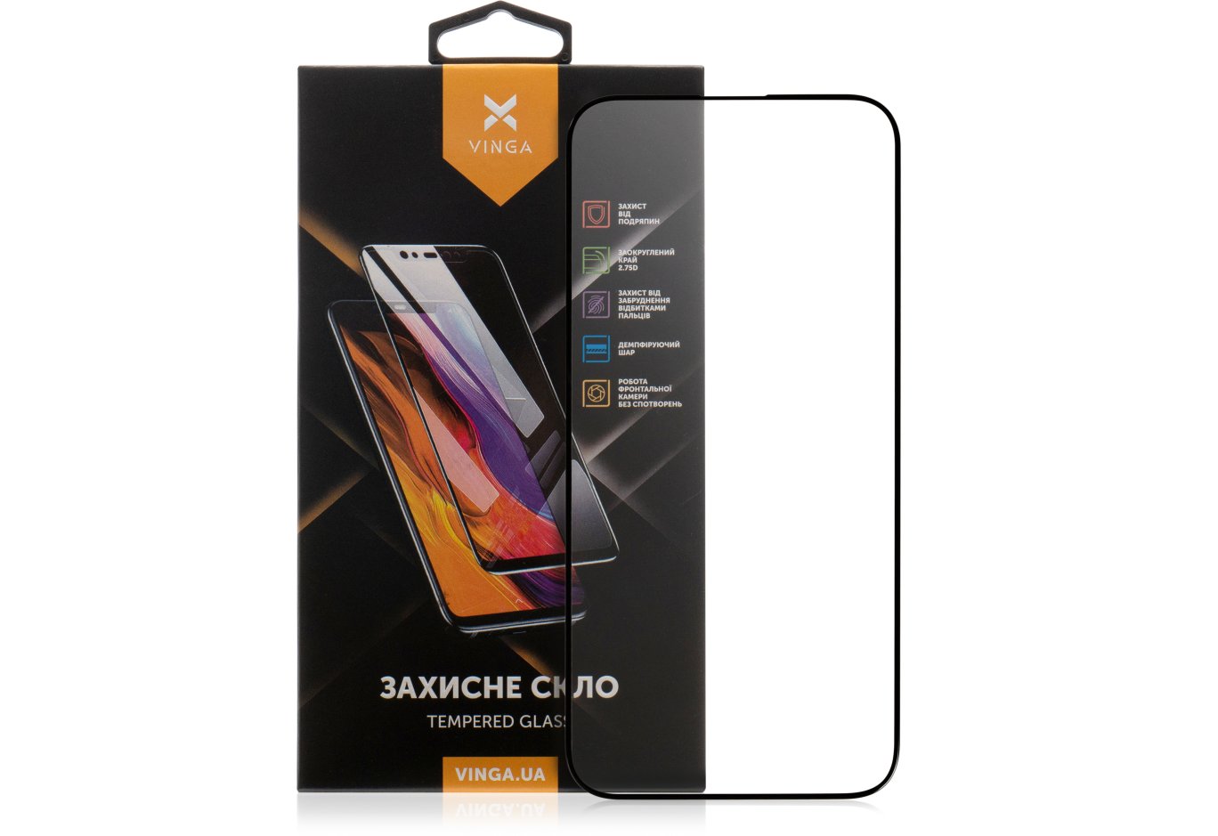 Скло захисне Vinga Apple iPhone 15 Pro Max (VGIP15PM)