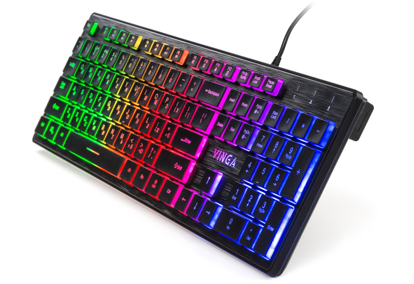 Клавіатура Vinga KB410 black