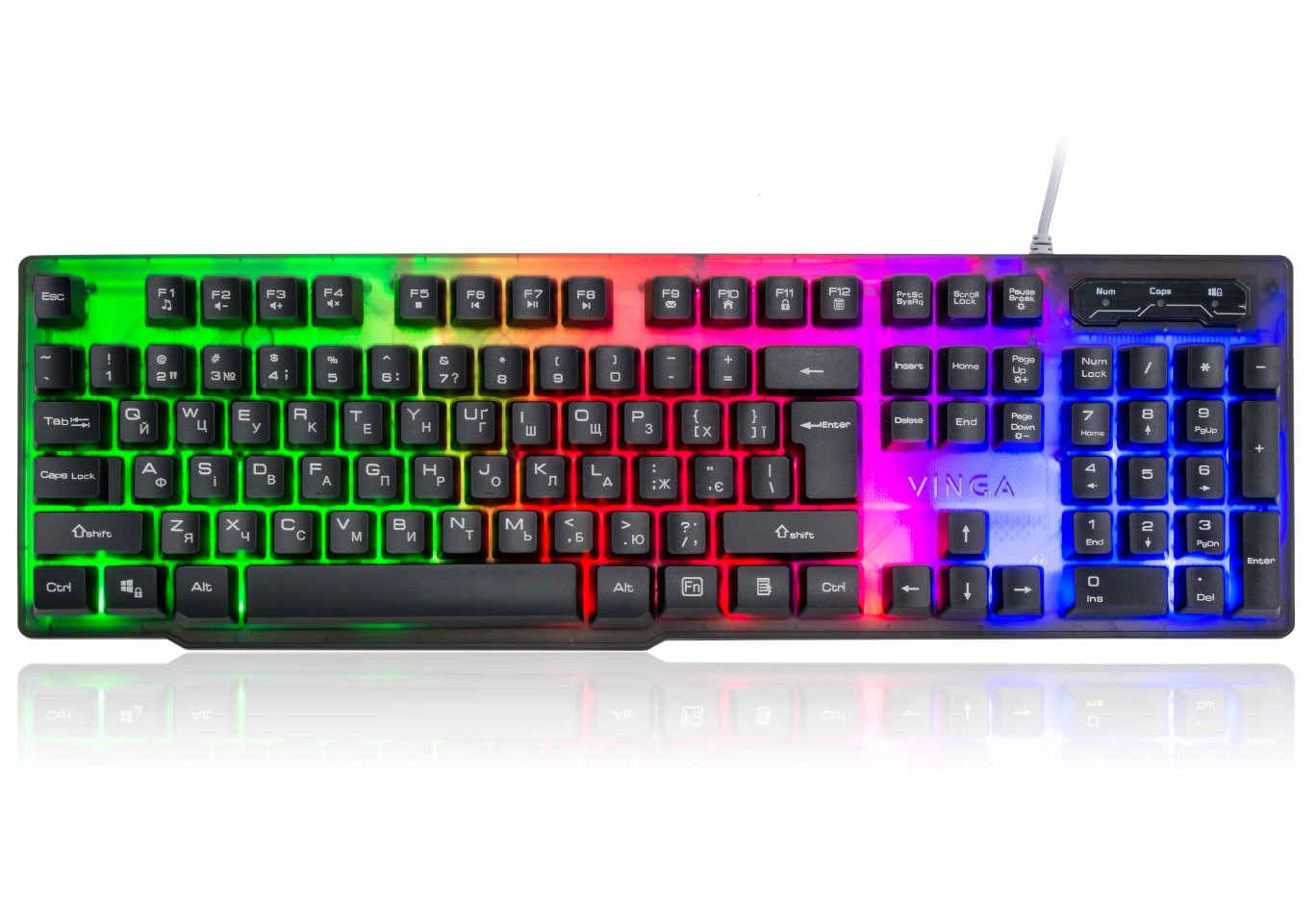 Клавіатура Vinga KB414 black