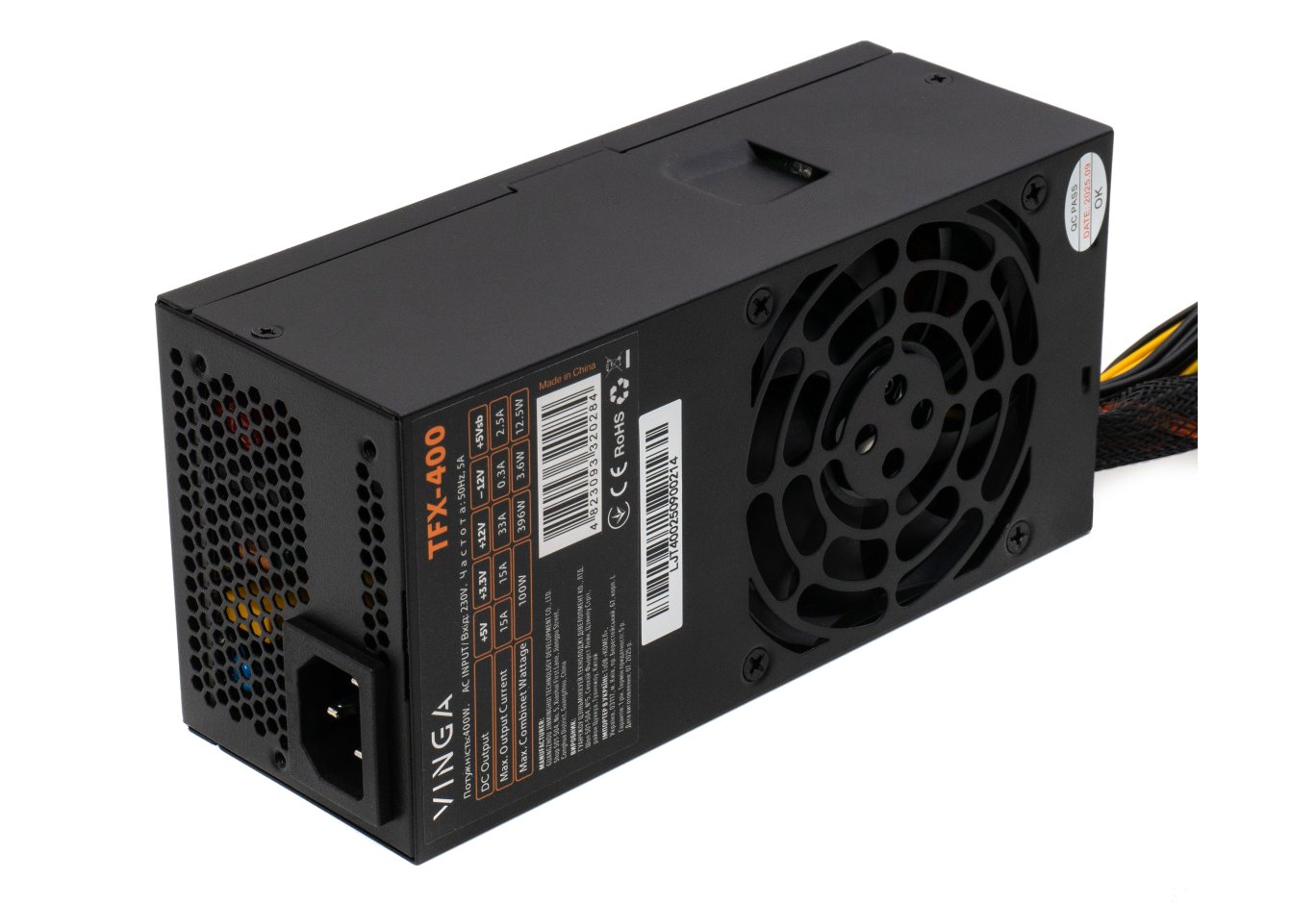 Блок живлення Vinga 400W ОЕМ (TFX-400)