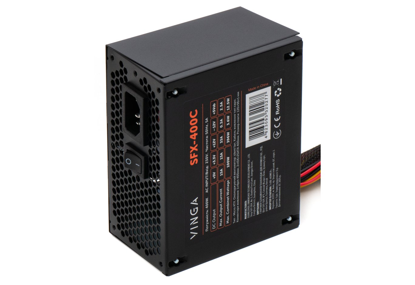 Блок живлення Vinga 400W ОЕМ (SFX-400С)