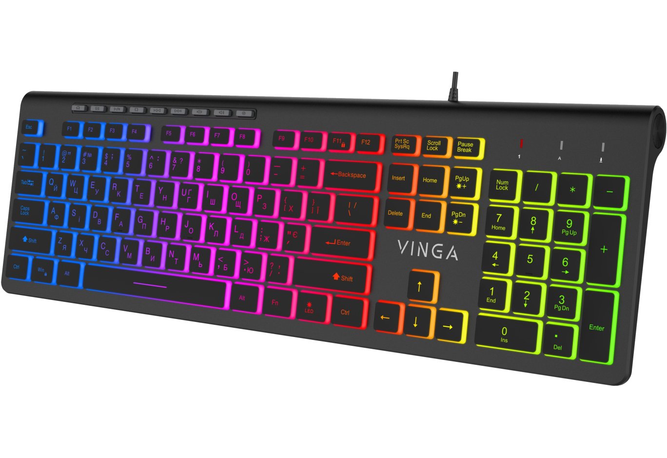 Клавіатура Vinga KB-460 Black