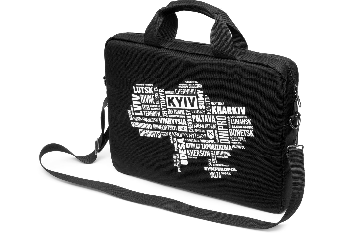 Сумка для ноутбука Vinga 14" NB1402 Black, white print (NB1402UWBK)