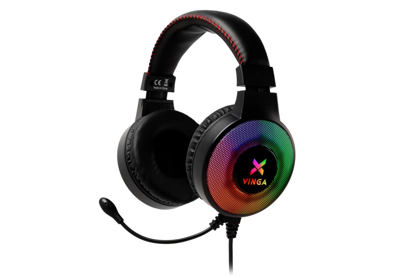 Навушники Vinga HSCU-100 Gaming LED Black (HSCU-100)