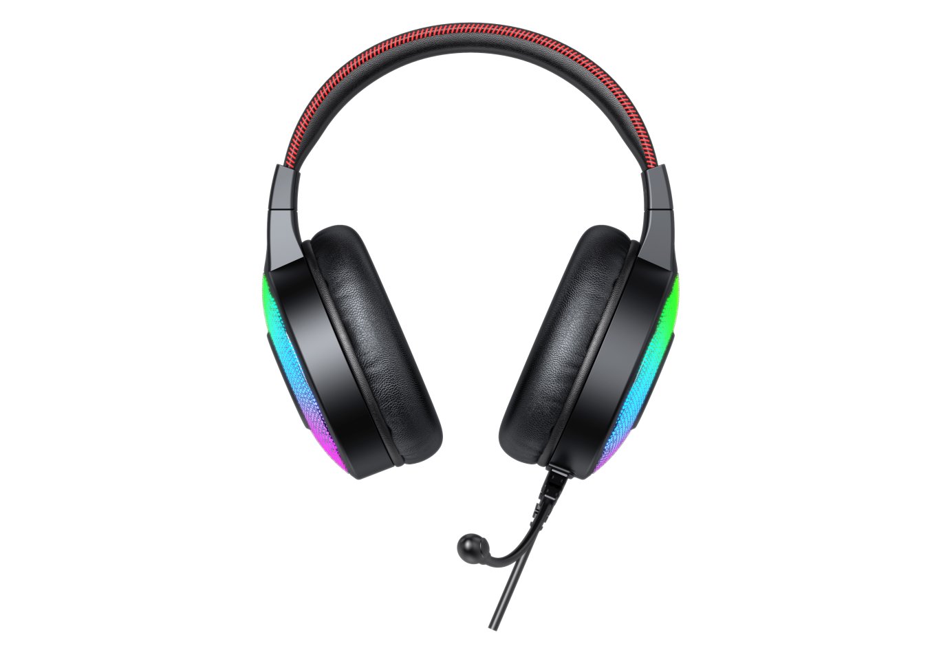 Навушники Vinga HSCU-100 Gaming LED Black (HSCU-100)