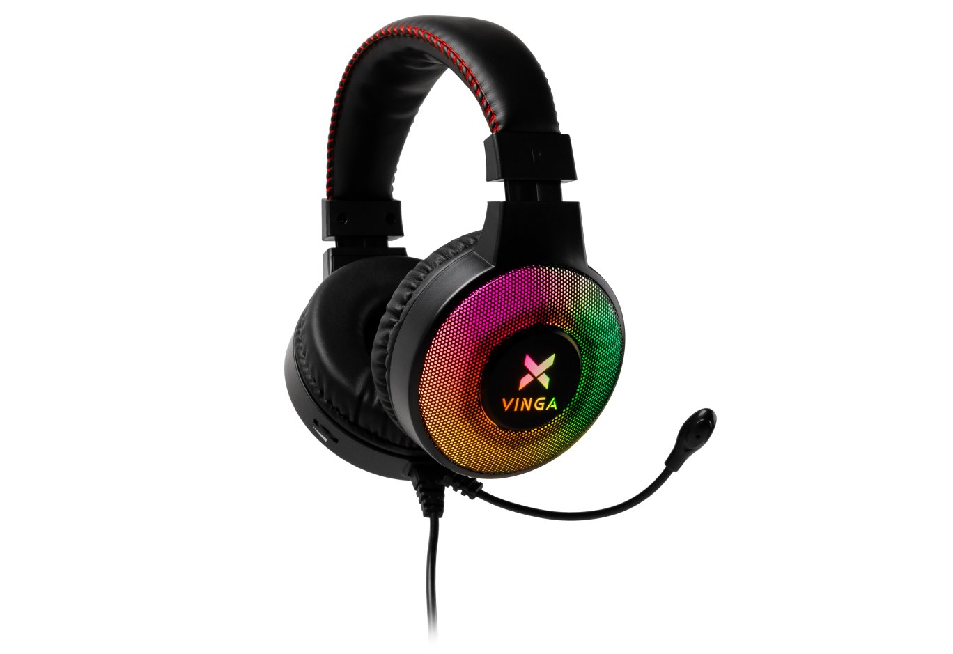 Навушники Vinga HSCU-100 Gaming LED Black (HSCU-100)