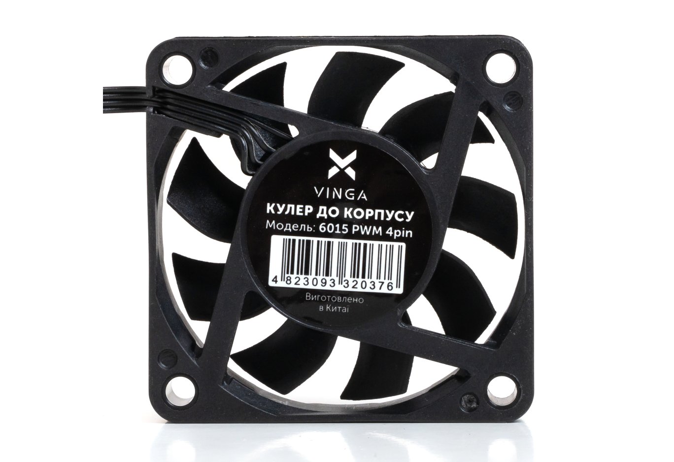 Кулер до корпусу Vinga 6015 PWM 4pin ОЕМ