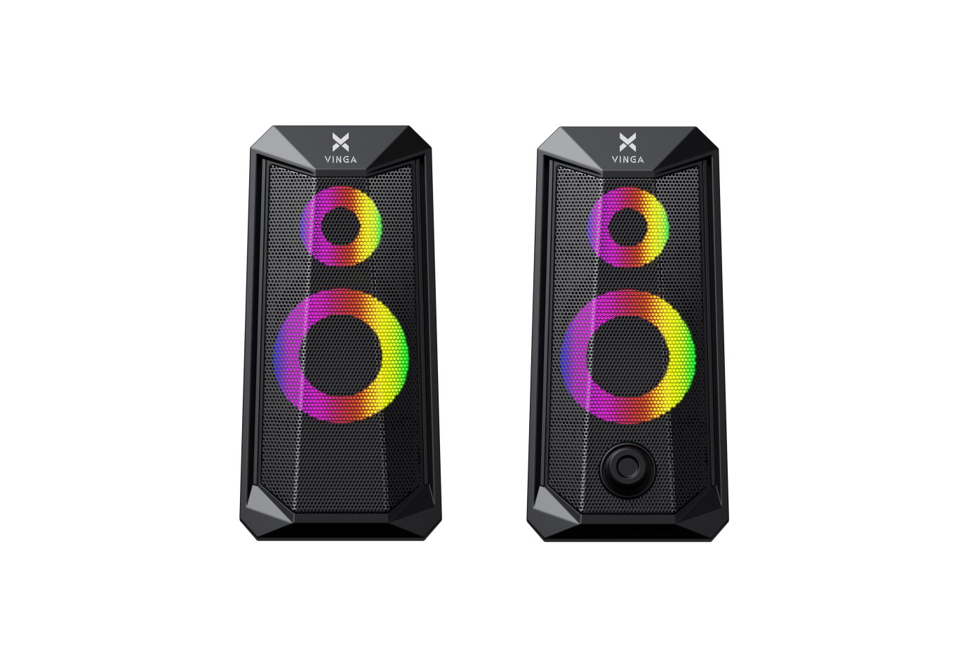 Акустична система Vinga SP-200 LED USB Black